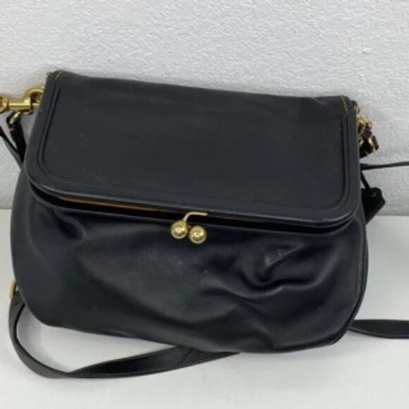 Vintage Coach Turnlock Crossbody Saddle Bucket Bag - Picture 4 of 11